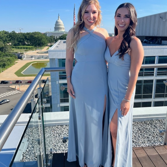 Azazie | Dresses | Azazie Hailey Wedding Guest Dress Dolphin Grey Color | Poshmark Azazie | Dresses | Azazie Hailey Wedding Guest Dress Dolphin Grey Color | Poshmark
